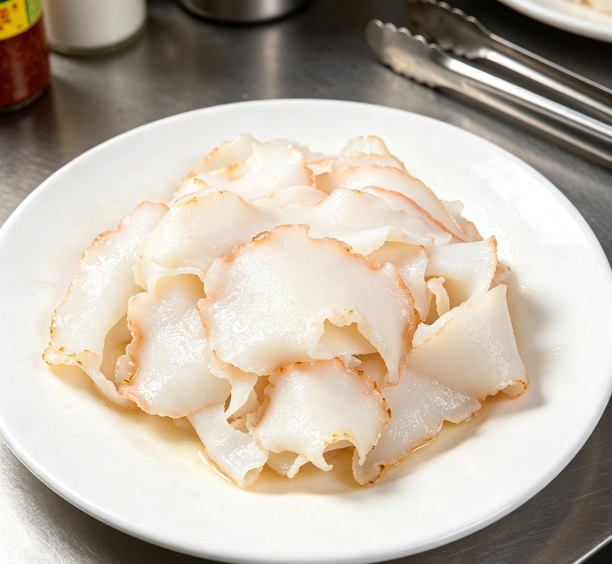 Delicate Seafood Delight: Tender Squid Slices